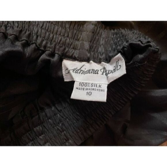 Vintage 80s NWT Adrianna Papell Blouse and Skirt Set Women’s Size 10 100% Silk - Picture 9 of 11